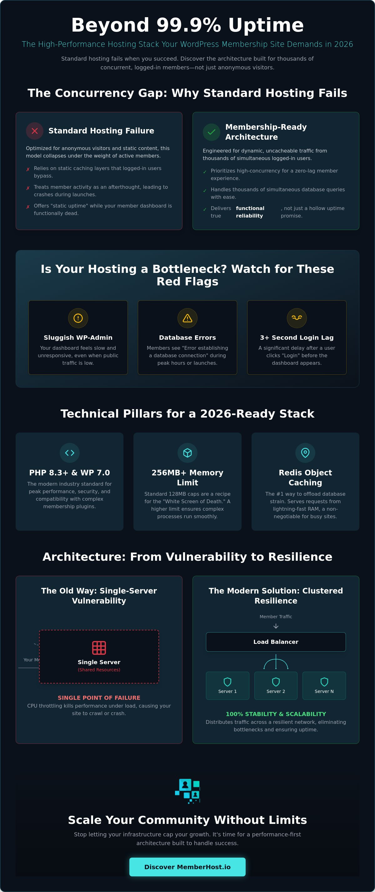 Reliable WordPress Hosting for Membership Sites: The 2026 Concurrency Guide